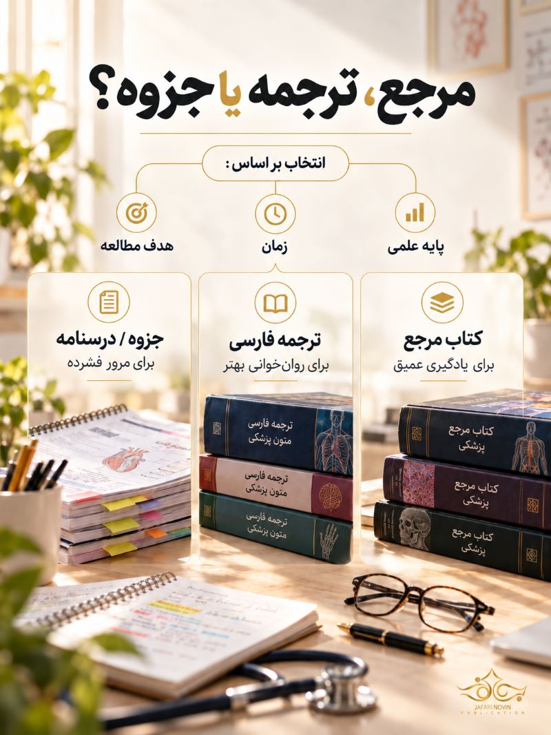 کتاب مرجع، ترجمه فارسی یا جزوه؛ کدام را انتخاب کنیم